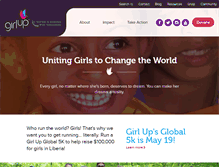 Tablet Screenshot of girlup.org